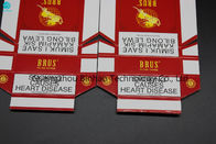 Эко- дружелюбные подгонянные коробки сигареты картона/пакет красного цвета табака