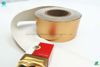 Бумага алюминиевой фольги древесины 85mm Matt золота для табака
