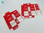 Красный белый картон коробки коробки случая сигареты табака с горячим штемпелюя логотипом