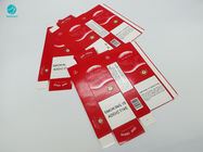 Красный белый картон коробки коробки случая сигареты табака с горячим штемпелюя логотипом