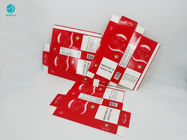Красный картон нестандартной конструкции предпосылки для коробки упаковки случая сигареты куря