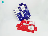 Голубой красный случай картона дизайна серии устранимый прочный для пакета сигареты