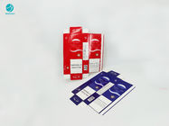 Картонная коробка безвредной красной голубой сигареты упаковывая с персонализированным дизайном