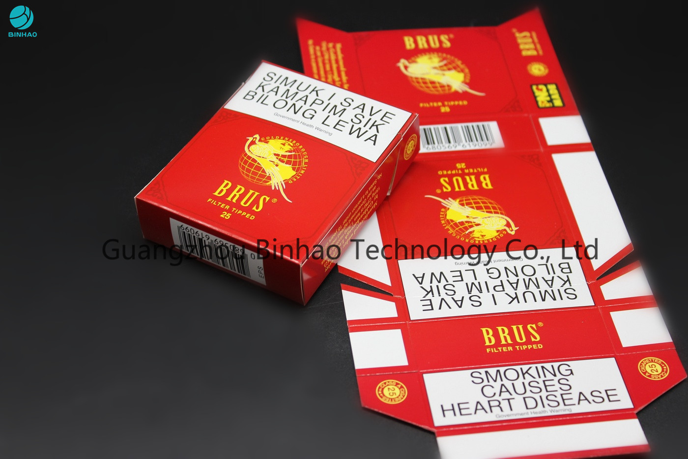 Случай сигареты бумаги цвета слоновой кости изготовленный на заказ, король Размер табака 25 ПК упаковывая