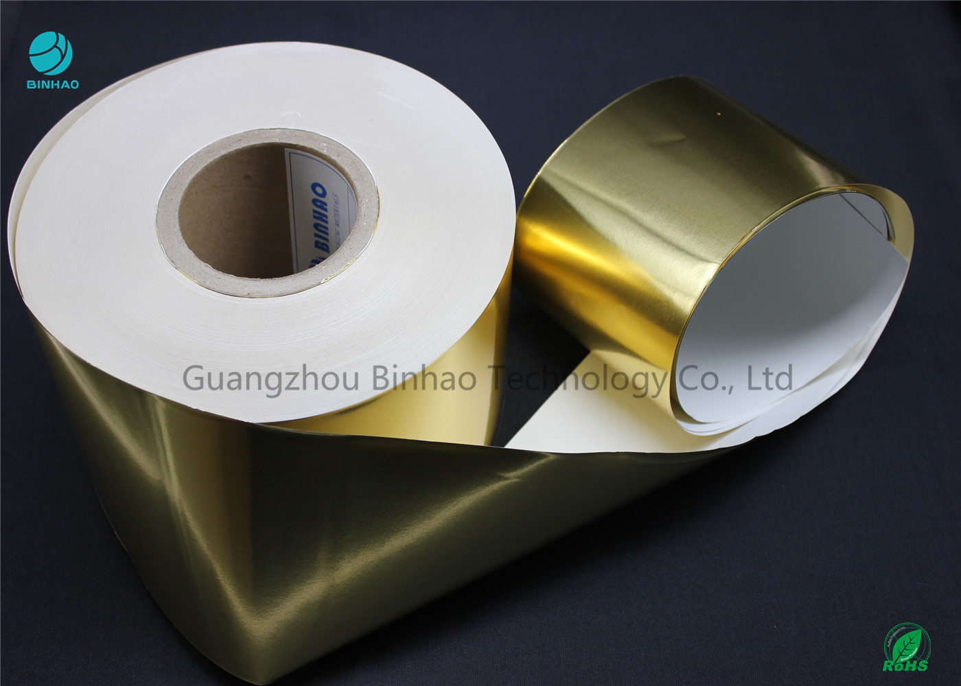 Подгонянная бумага алюминиевой фольги золота ультра тонкая водоустойчивая для вкладыша пакета сигареты мягкого внутреннего