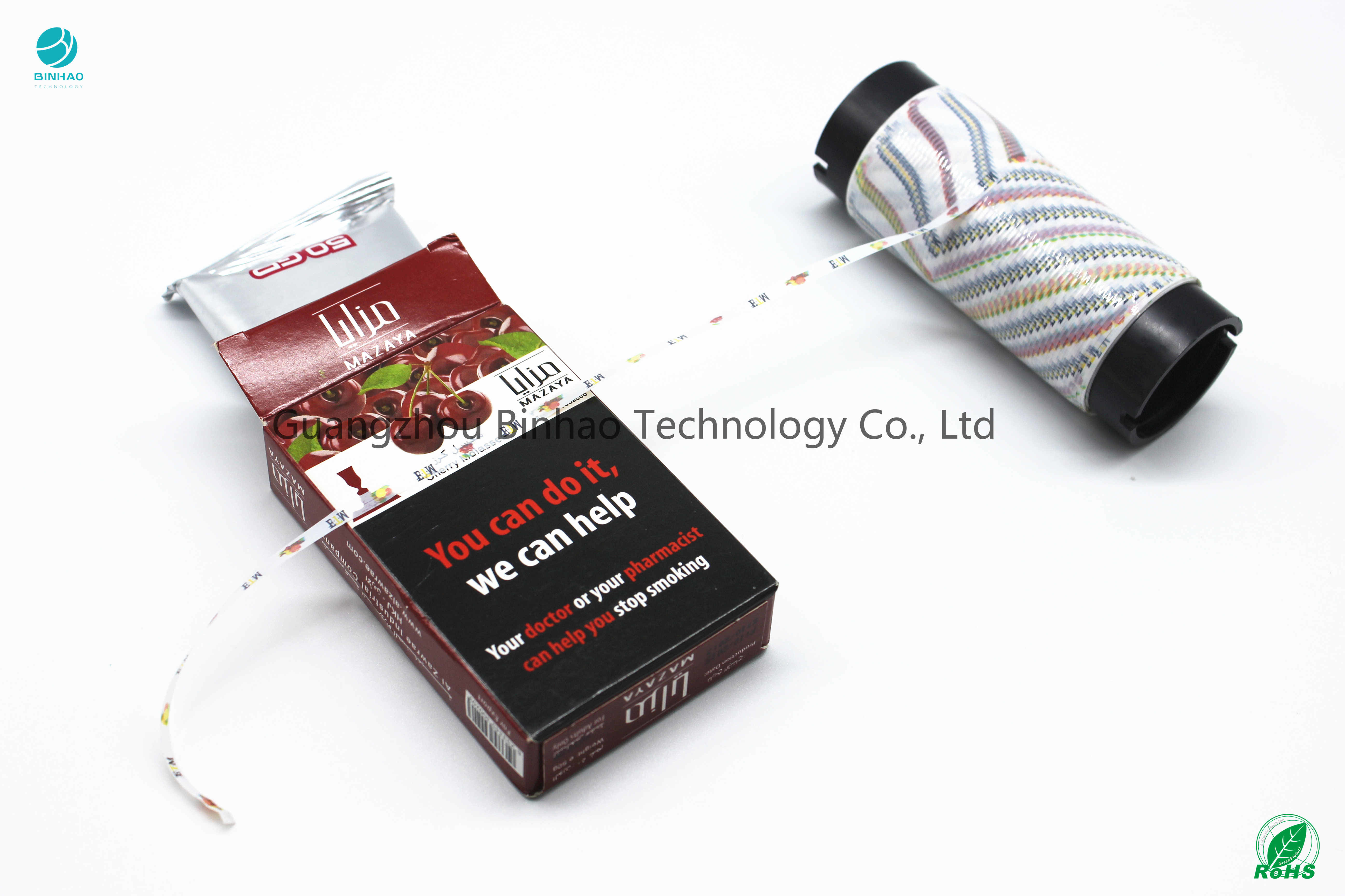 Логотип Biodegradable функции ленты разрыва мелассы сигареты обнажая изготовленный на заказ напечатал прочное