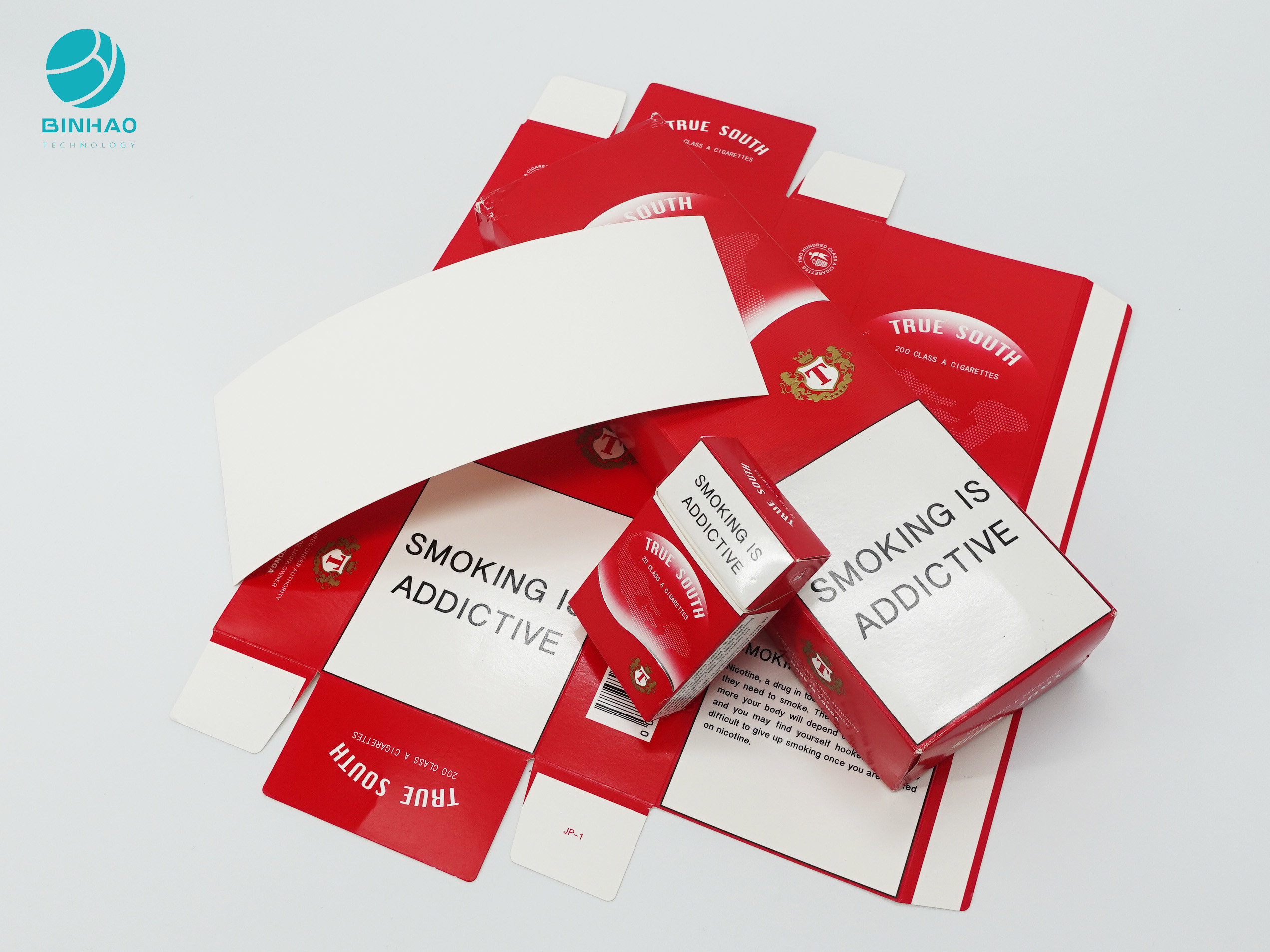 Прочный случай упаковки картона сигареты пакетов табака с выбитым логотипом