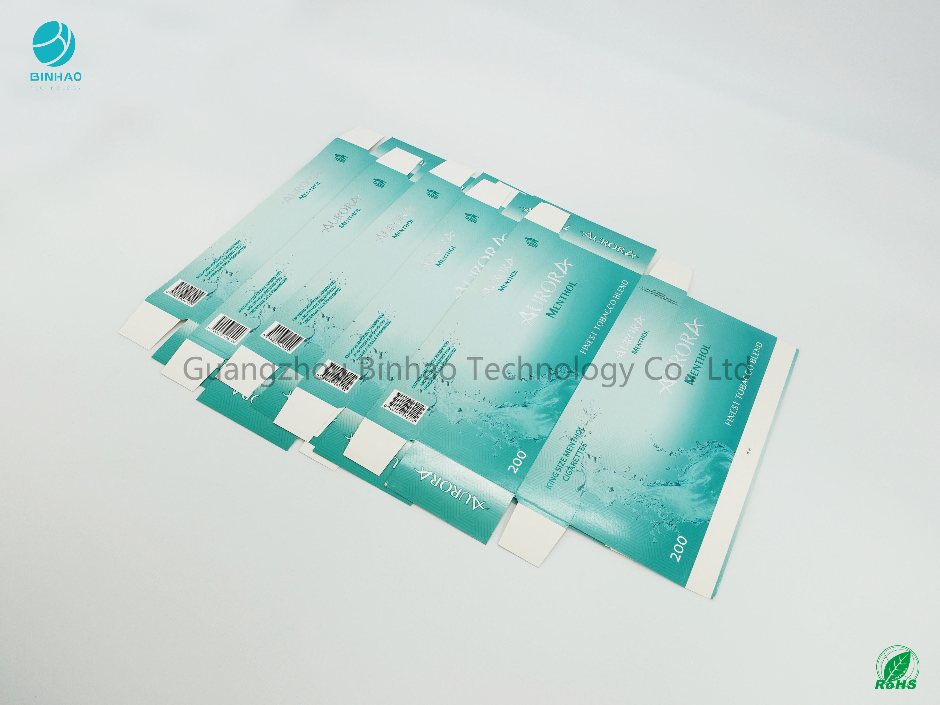 Paperboard лоска 75% печати Шелк-экрана случаев сигареты картона поверхностный определяя размер белый