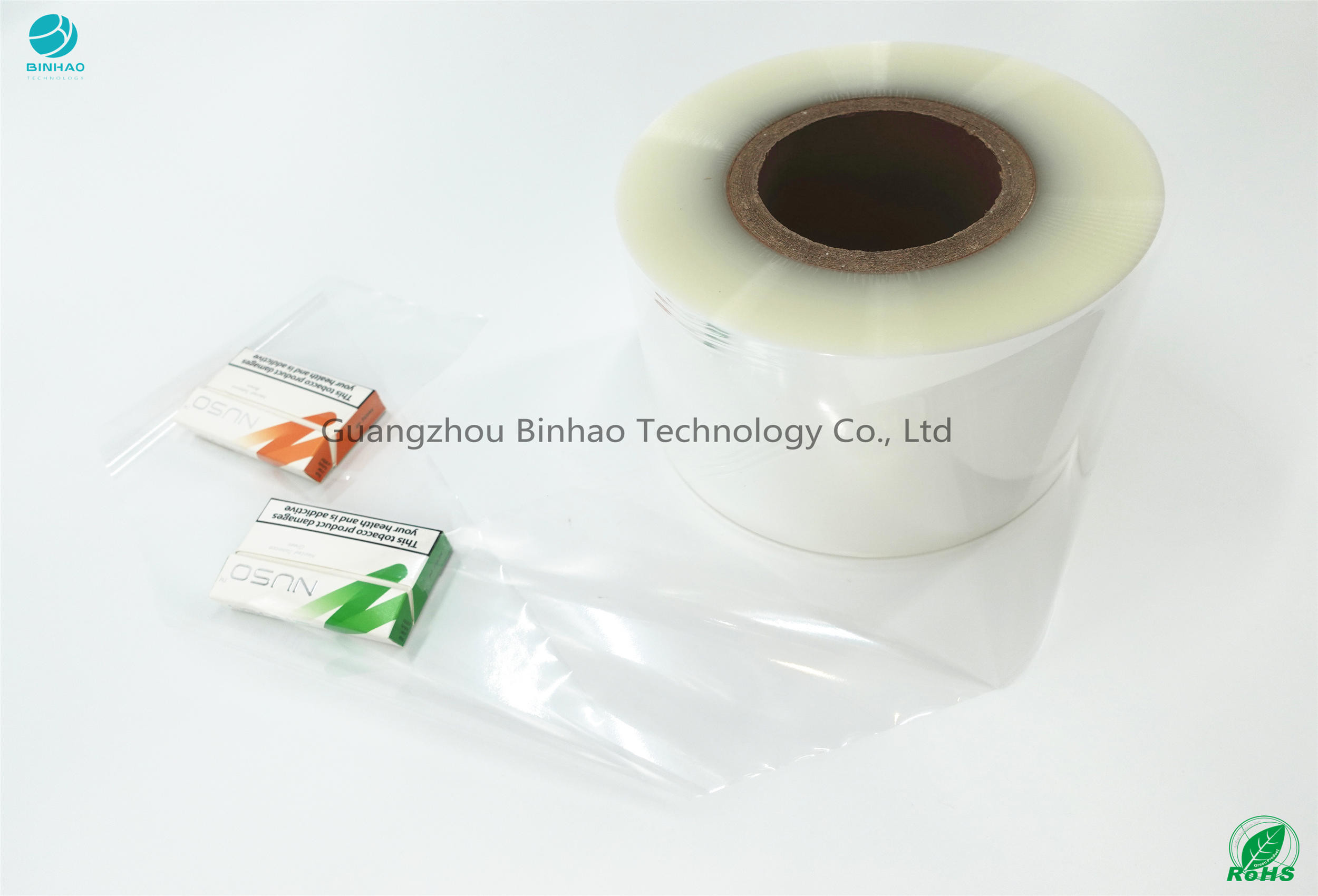 Сокращение HNB E-Cigareatte тарифа высокого лоска поверхностное высокое ясное 5% упаковывает фильм целлофана BOPP материалов