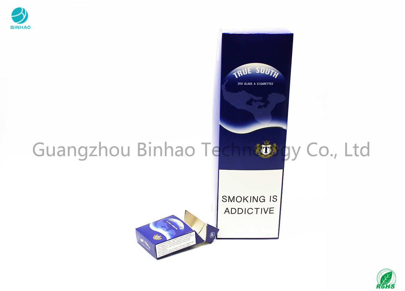 бумага короля Размера Трудн Упаковки Картона 58mm кладет изготовленные на заказ случаи в коробку сигареты