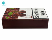 Красные стекловидные случаи сигареты Шиша картона покрывают УЛЬТРАФИОЛЕТОВЫЙ штемпелевать и печатание фольги