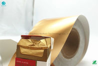 Лоснистая бумага алюминиевой фольги золота 85mm 95% для пакета табака