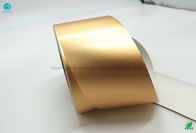 Бумага алюминиевой фольги сплава 8011 цвета 76mm золота