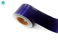 Бумага алюминиевой фольги короля 58gsm Размер катушкы лоснистая голубая для пакета сигареты