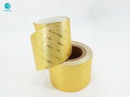 Золотая выбитая упаковочная бумага алюминиевой фольги логотипа 8011 для пакета сигареты