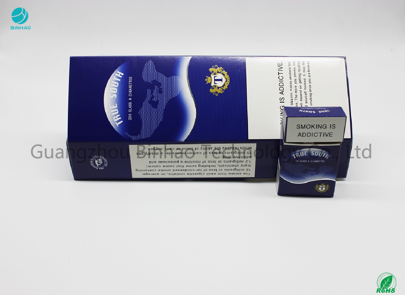 Ресиклабле случаи сигареты картона печатания Гравуре с выбитым логотипом
