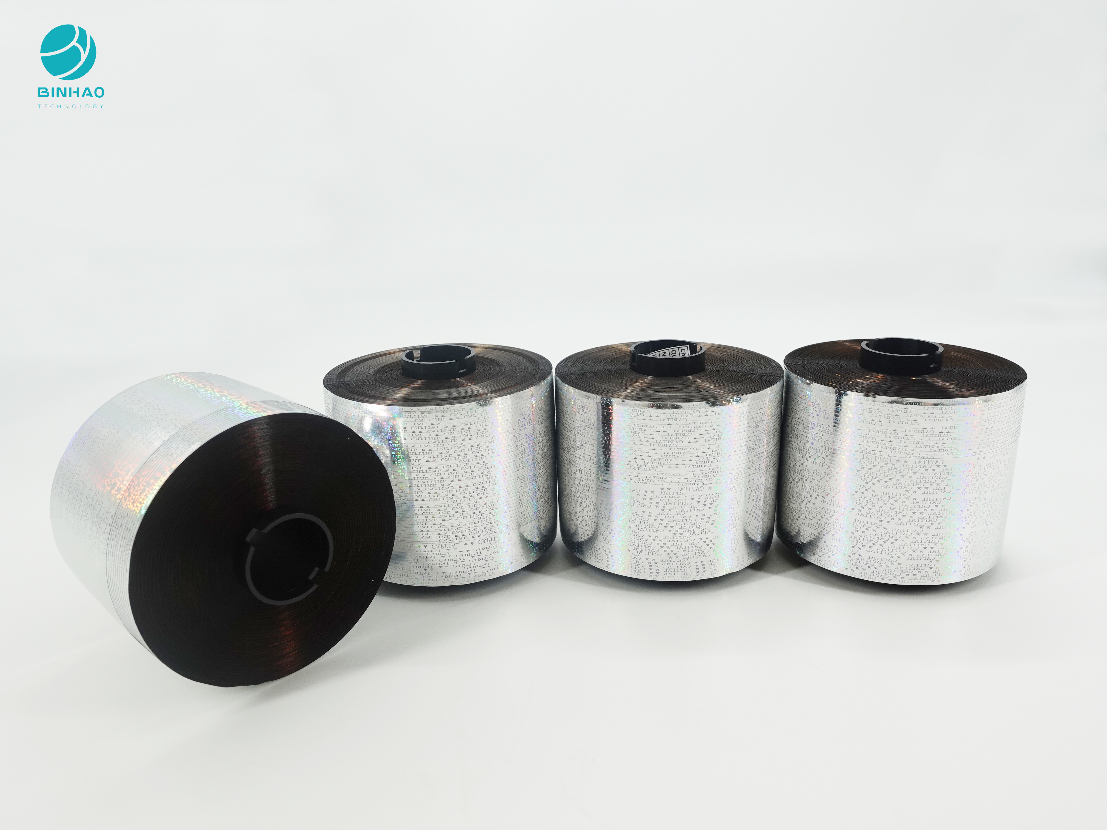 лента разрыва дизайна 3mm серебряным подгонянная цветом голографическая для пакета